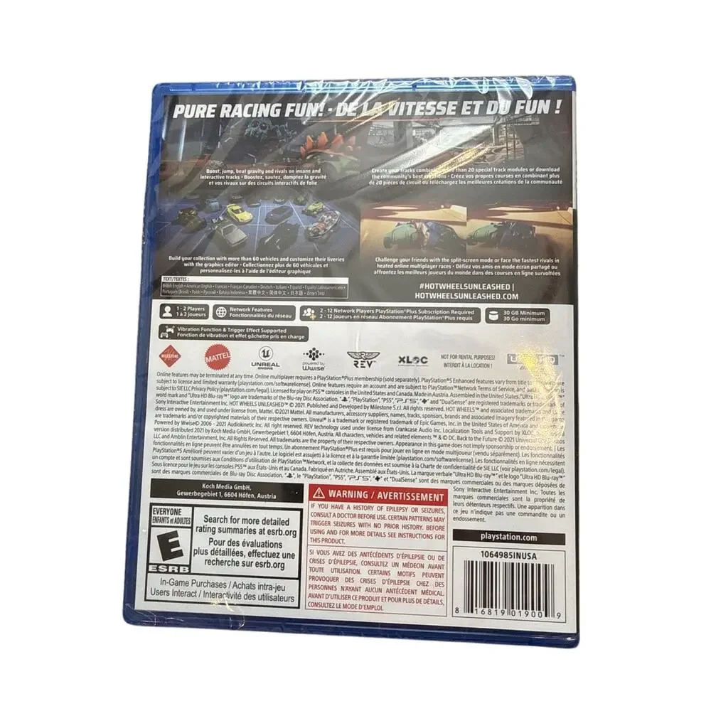 Hot Wheels Unleashed PS5 Sealed